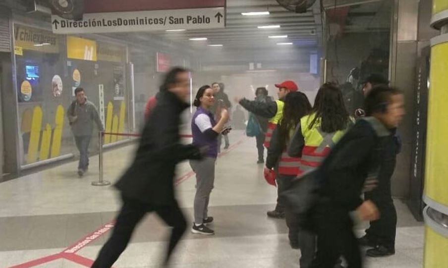 ULTIMO MINUTO: Metro Tobalaba cerrado en combinación línea 4 por amago de  incendio – Fortín Mapocho